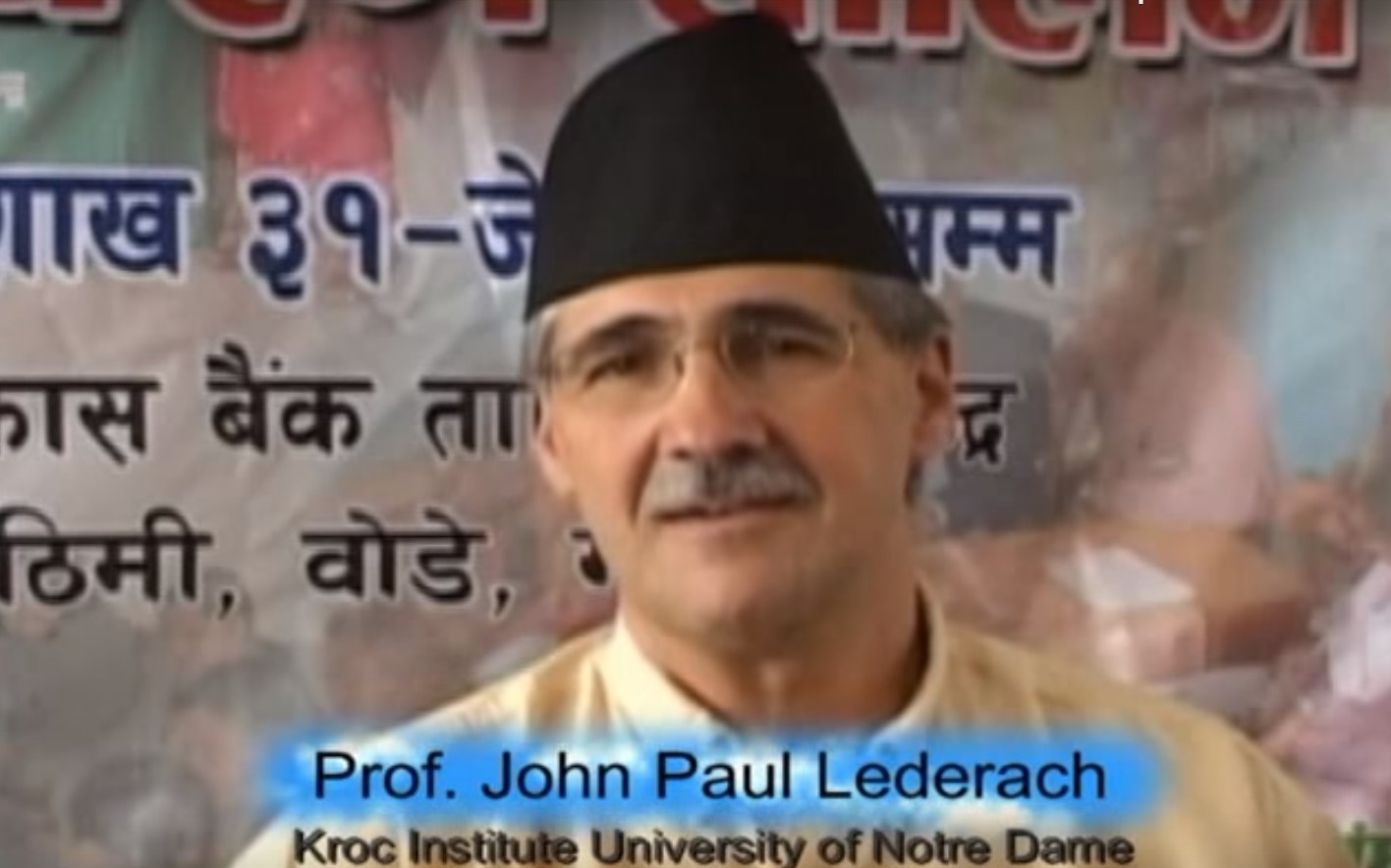 Prof John Paul Lederach's Views on Conflict Transformation Movement in Nepal